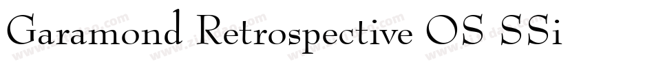 Garamond Retrospective OS SSi Normal字体转换